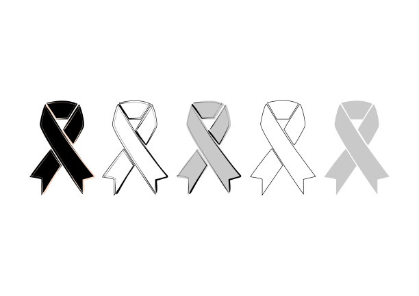 丝带图标在白色背景中图片下载