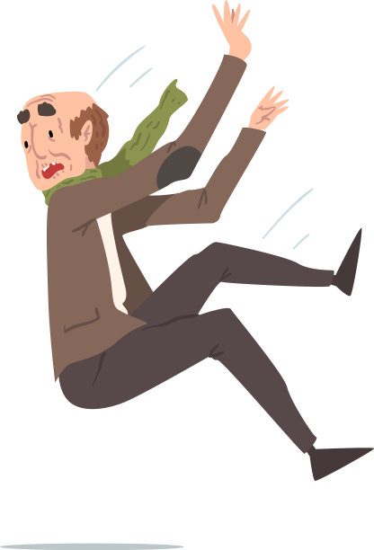 老人跌倒退休男性图片下载