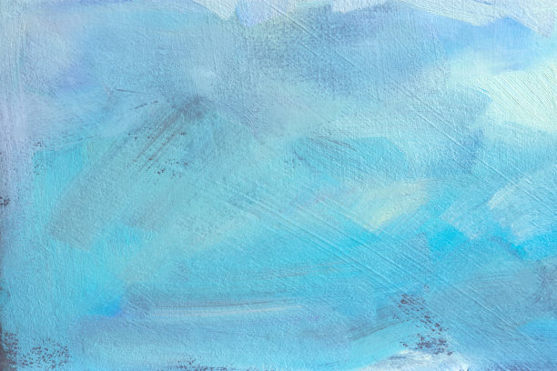 蓝色背景与油画。漂亮的特写笔触。变形抽象背景。图片下载