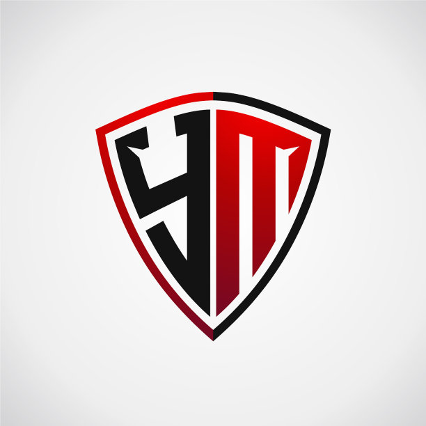 Y首字母盾标志设计现代模板图片下载