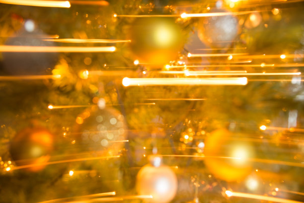 Сhristmas背景与Сhristmas树和灯。图片下载