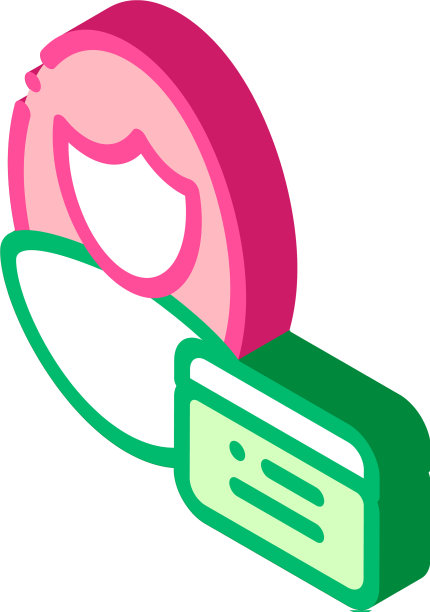 化妆品经理顾问等距图标图片下载