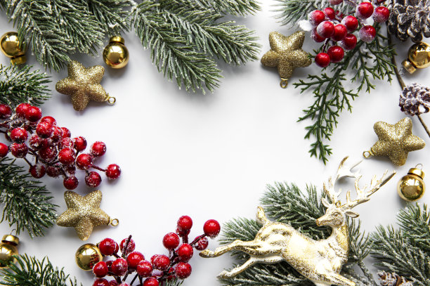 圣诞冬季新年概念素材图片下载