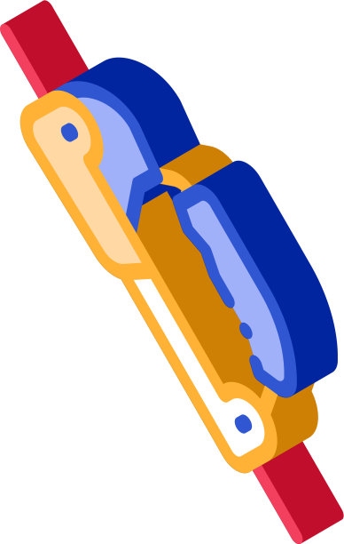 登山绳索运动机构工具等距图片下载