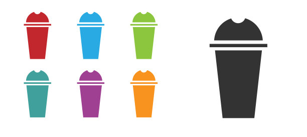 黑色奶昔图标孤立在白色背景图片下载