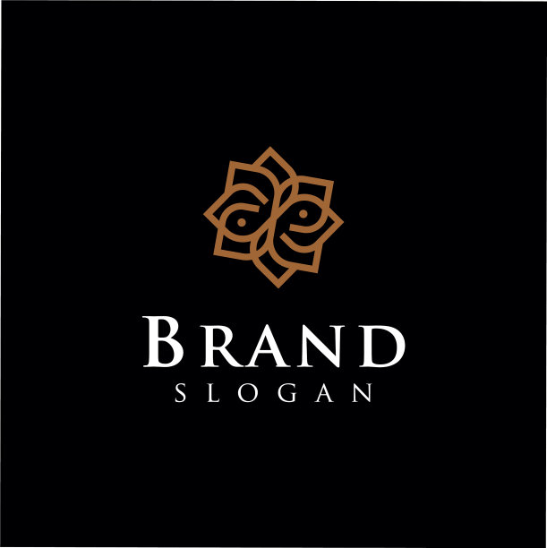 字母豪华几何标志黄金古董图片下载