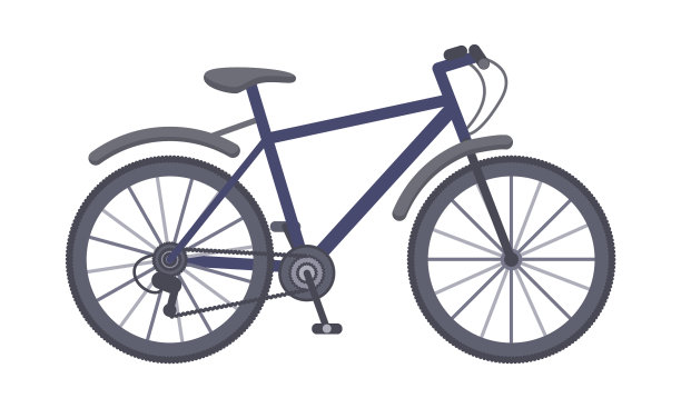 有泥罩的现代城市或山地车图片下载