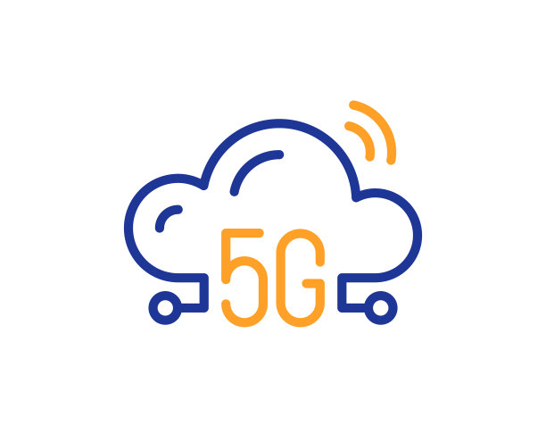 5g云计算线图标无线技术图片下载