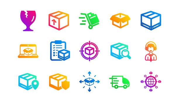 物流和运输图标卡车交付图片下载