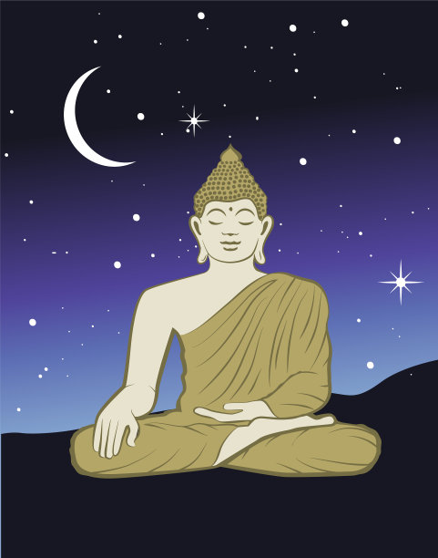 冥想的佛图片下载