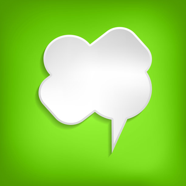 矢量漫画语音气泡的颜色背景。孤立的彩旗，空纸形。卡通平面插图聊天。模板框架。手绘风格，对话云。图片下载