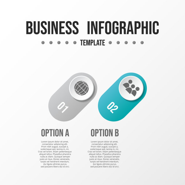 信息图表布局概念。带有商业图标的灰色流程图。向量图片下载