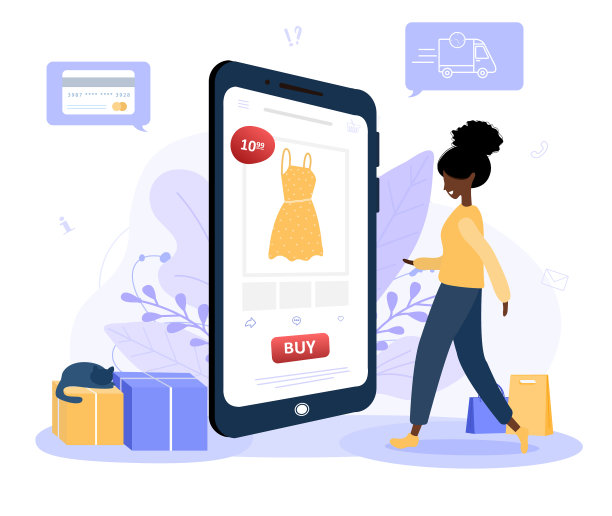 网上购物送衣女子商店图片下载