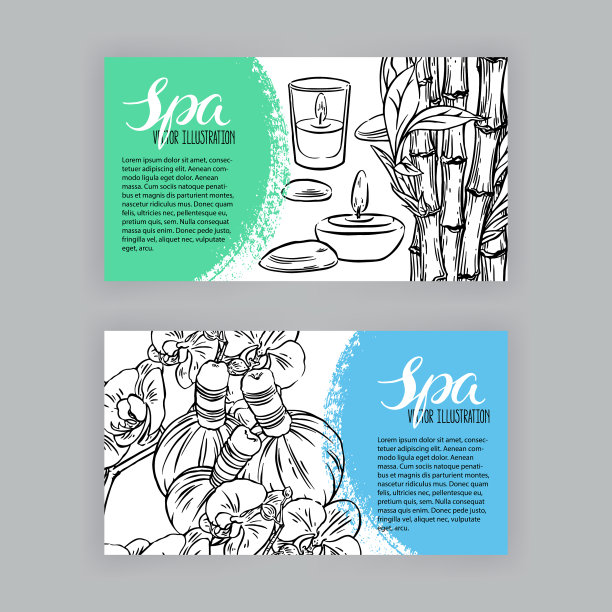 条幅素描水疗配件图片下载