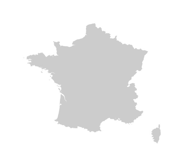 法国地图详细矢量插图的法兰西共和国。灰色轮廓孤立在白色背景上。政治文章和官方文件的图像。图片下载