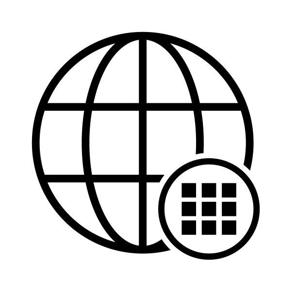 环球网网址标志，互联网地图图标，网站地址地球扁平轮廓符号图片下载
