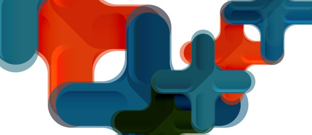 光滑的多色塑料风格交叉图片下载