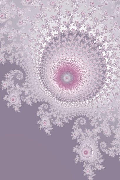 分形图案的卷曲和螺旋在粉红色的背景图片下载