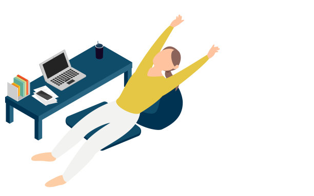 在远程工作中成长的女性图片下载