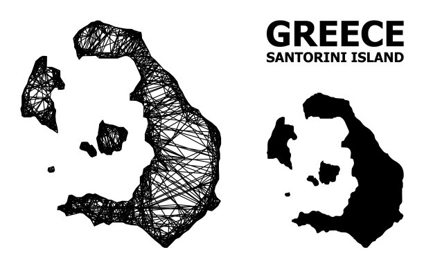 网络地图圣托里尼岛图片下载