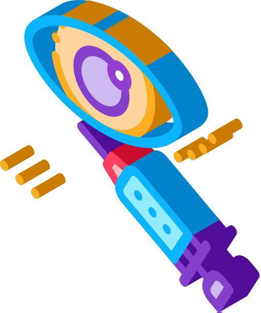 眼部美容注射等距图标图片下载