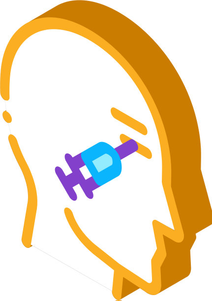 眼部等距图标的化妆品注射图片下载