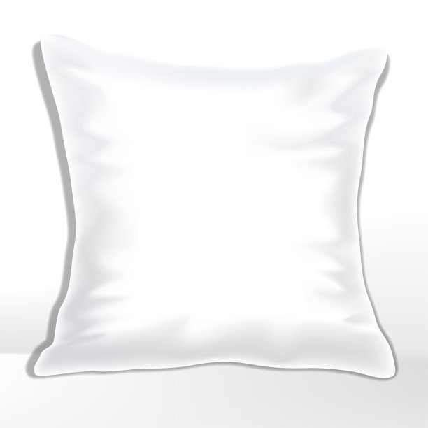 素色和白色枕头或垫子模型图片下载