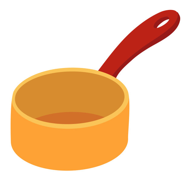 可爱的烹饪杓扁平孤立物体上白色图片下载