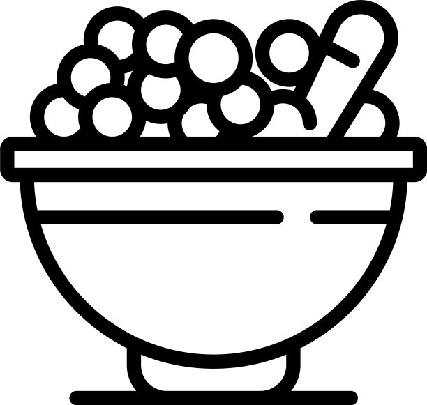 碗麦片片图标轮廓风格图片下载