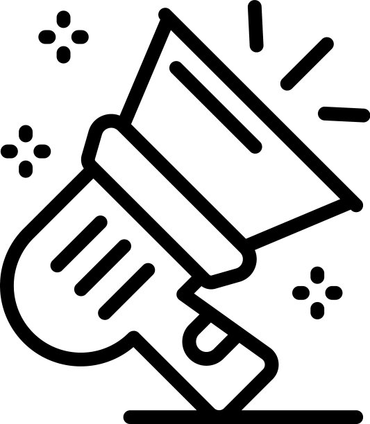 电视扩音器图标轮廓风格图片下载