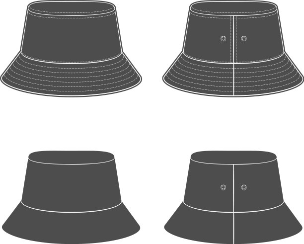 设置剪影与巴拿马草帽图片下载