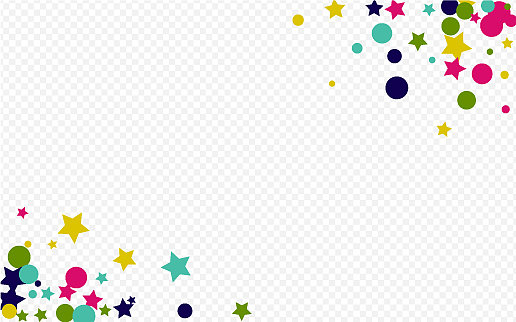 彩色波尔卡落幕，喜庆透明图片下载