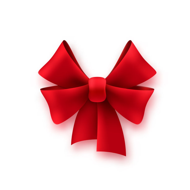 礼品丝绸红色蝴蝶结闪亮的纺织品装饰图片下载