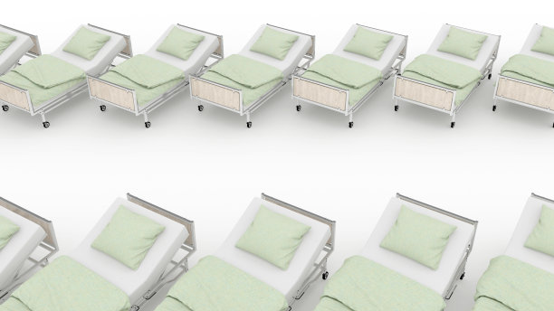 医院病床排图片下载