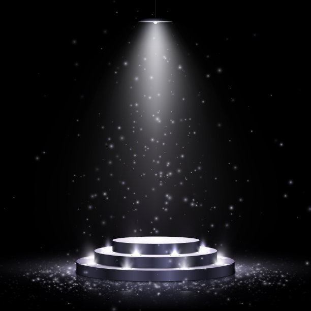 领奖台配灯光现场配领奖图片下载