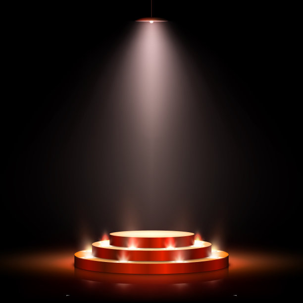 领奖台配灯光现场配领奖图片下载