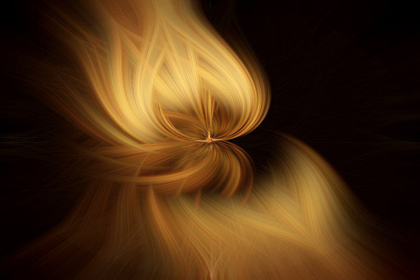 摘要扭曲光纤维效果背景光滑发光浅棕色和奶油色图片下载