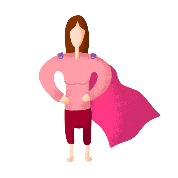 超级英雄或女超人漂亮的微笑金发女郎图片下载