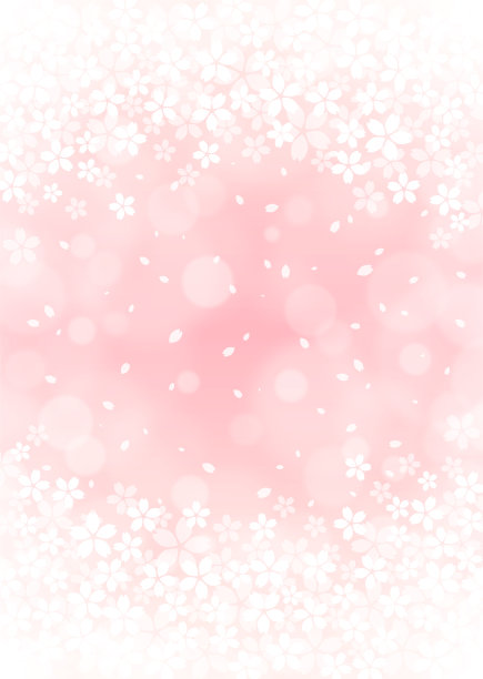 樱花飘落的背景图片下载