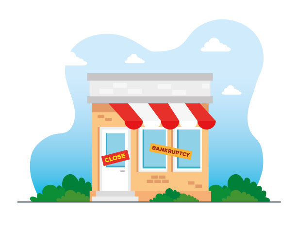 商店商店在破产和关门上了一锁图片下载