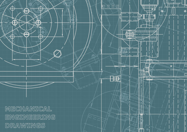 工程说明向量。计算机辅助设计系统。仪器制造图纸图片下载