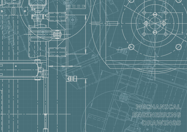 工程说明向量。计算机辅助设计系统。仪器制造图纸图片下载