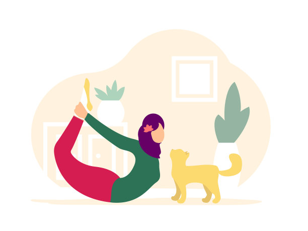 穆斯林妇女在希贾布弓姿势妇女做瑜伽图片下载