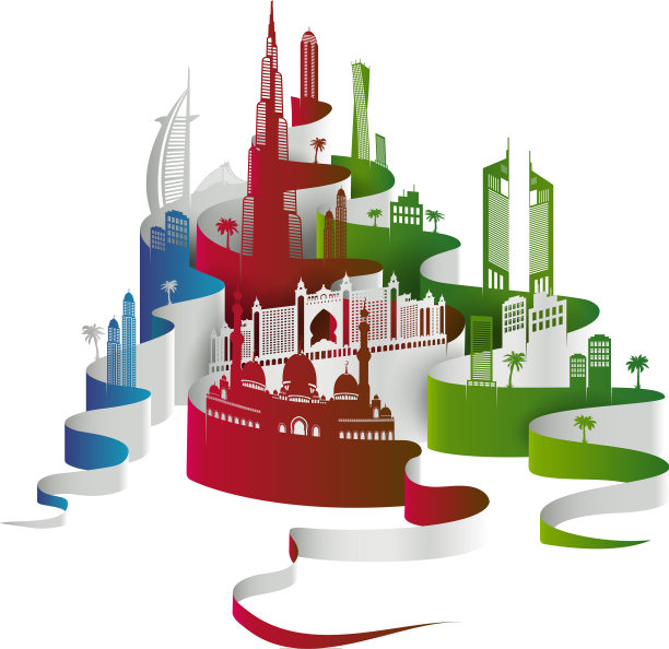 阿拉伯联合酋长国迪拜城市景观或天际线图片下载