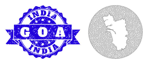 骨架网圆模板地图果阿州图片下载