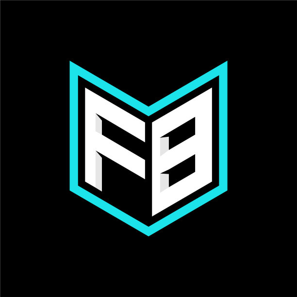 F b最初的标志图案设计现代模板图片下载