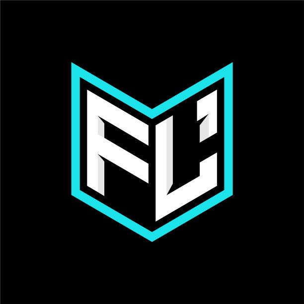Fl最初的标志字母设计现代模板图片下载