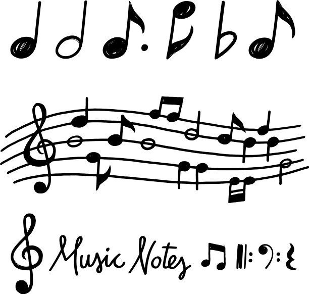 手绘乐谱图片下载