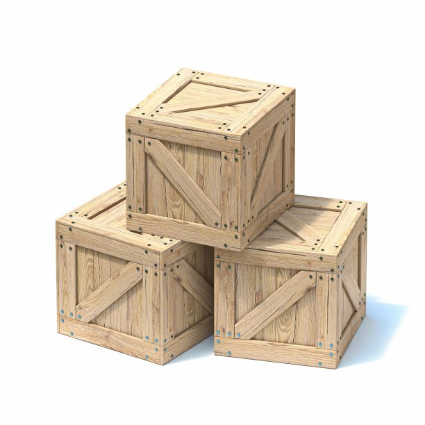 三个木箱3D图片下载