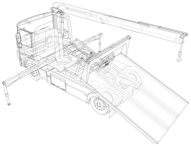 拖车绝缘线架故障图片下载